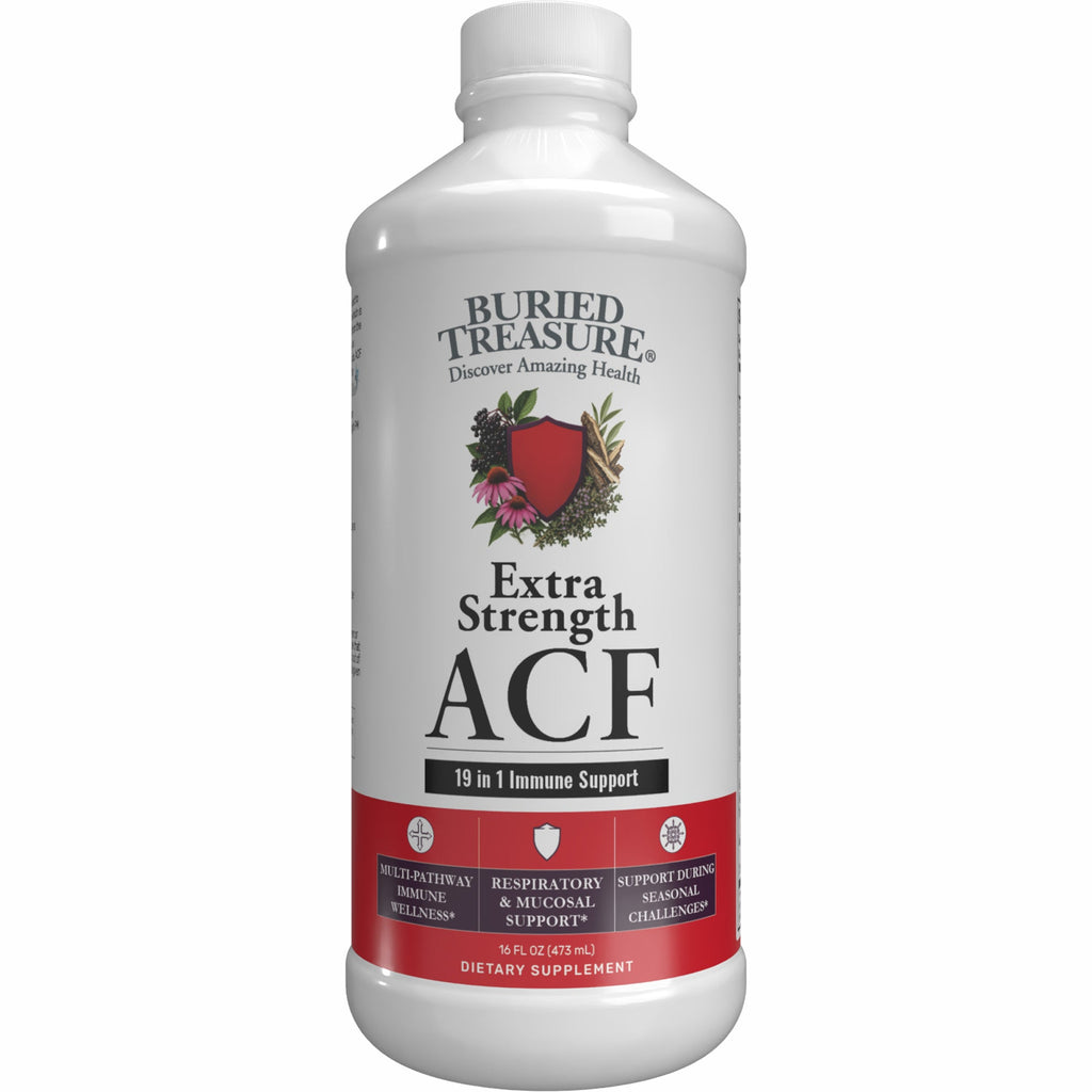 Buried Treasure Liquid Nutrients® ACF Extra Strength – Liquid Immune Support with Vitamin C, Zinc & Botanical Extracts