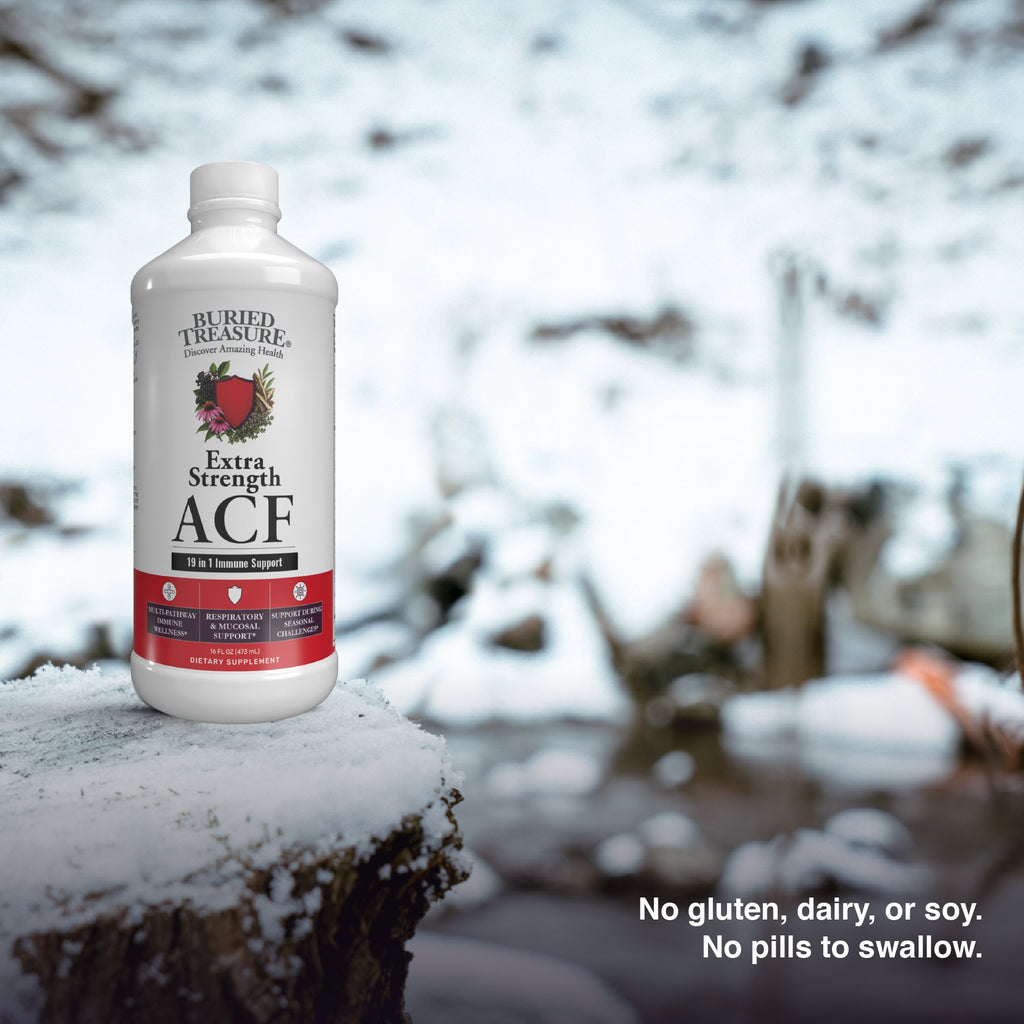 Buried Treasure Liquid Nutrients® ACF Extra Strength – Liquid Immune Support with Vitamin C, Zinc & Botanical Extracts