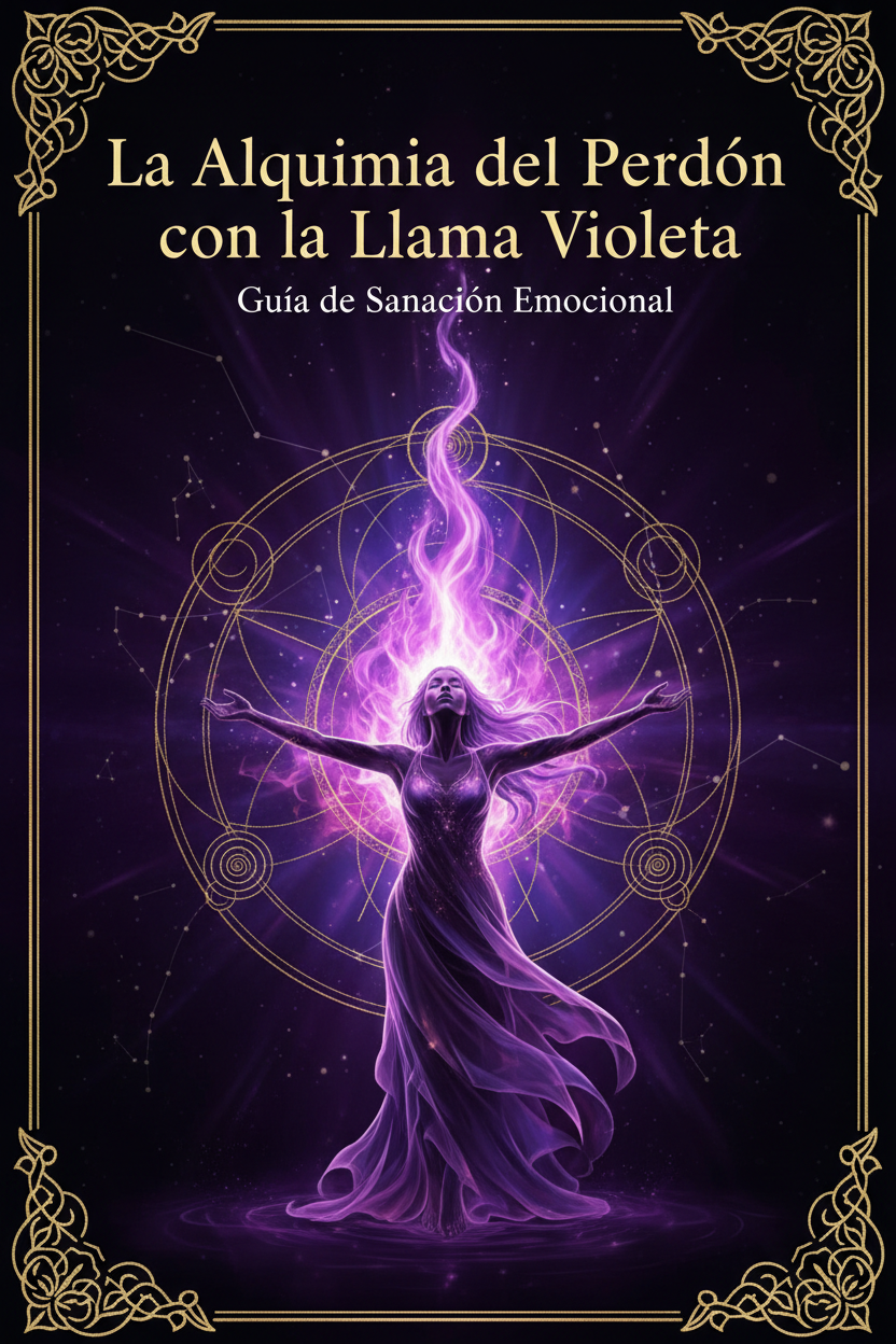 Portada del eBook La Alquimia del Perdón con la Llama Violeta